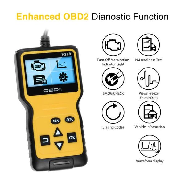 code readers & scan tools v310 obdii eobd auto reader 6 languages automobile diagnostic scanner for all obd2 protocols cars lcd display
code readers & scan tools v310 obdii eobd auto reader 6 languages automobile diagnostic scanner for all obd2 protocols cars lcd display