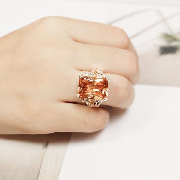 cluster rings silver ring classic exquisite temperament men and women rectangular inlaid zircon hand jewelry engagement items, Golden;silver
cluster rings silver ring classic exquisite temperament men and women rectangular inlaid zircon hand jewelry engagement items, Golden;silver