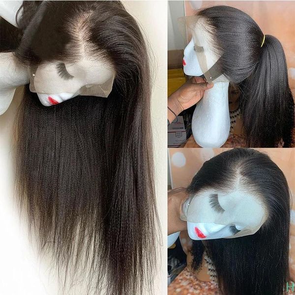 italian remy 180dneisty yaki straight silk base full lace wig transparent 13x6 360 front human hair with baby wigs, Black;brown
italian remy 180dneisty yaki straight silk base full lace wig transparent 13x6 360 front human hair with baby wigs, Black;brown