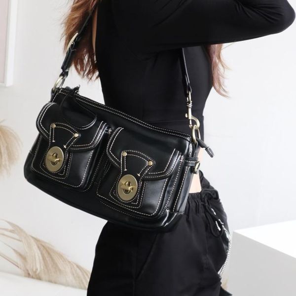 evening bags double pocket women bag black high capacity shoulder brand retro handbags pu leather crossbody street cool stylish tote
evening bags double pocket women bag black high capacity shoulder brand retro handbags pu leather crossbody street cool stylish tote