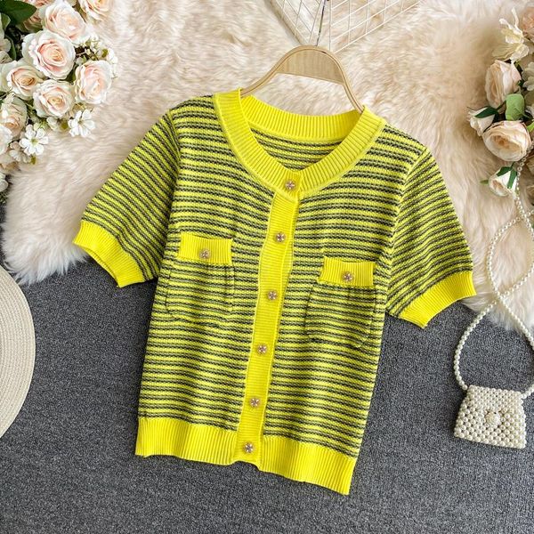 women's blouses & shirts 2021 summer fashion contrast color striped air-conditioning shirt wild thin ice silk knitted cardigan women, White
women's blouses & shirts 2021 summer fashion contrast color striped air-conditioning shirt wild thin ice silk knitted cardigan women, White