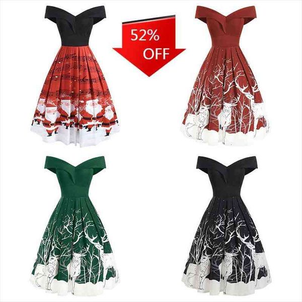 merry christmas dress fashion women vintage print off shoulder v-neck evening party dress vestido de mujer willon green, Black;gray
merry christmas dress fashion women vintage print off shoulder v-neck evening party dress vestido de mujer willon green, Black;gray
