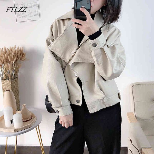 ftlzz new autumn women faux leather jacket vintage boyfriend style coat batwing sleeve short motor pu jackets biker outwear 201016, Black
ftlzz new autumn women faux leather jacket vintage boyfriend style coat batwing sleeve short motor pu jackets biker outwear 201016, Black