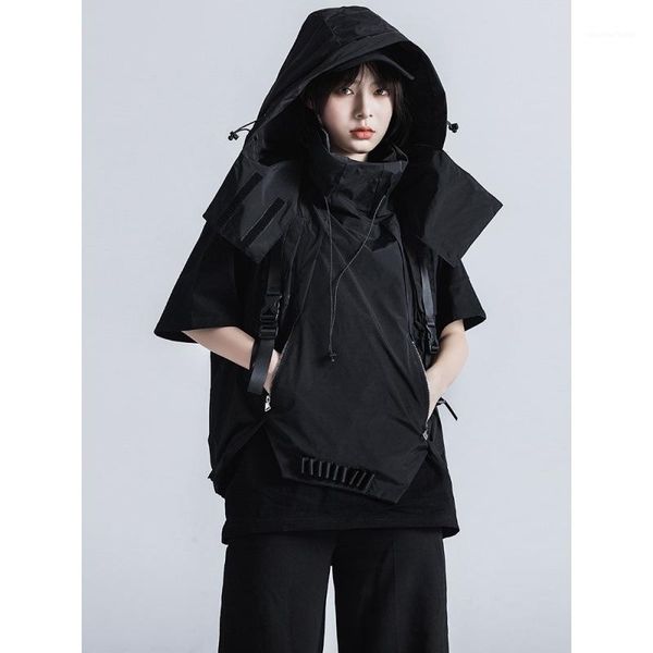 men's hoodies & sweatshirts industry guochao brand dark black functional style hip hop hooded tactical vest coat and women's detac
men's hoodies & sweatshirts industry guochao brand dark black functional style hip hop hooded tactical vest coat and women's detac