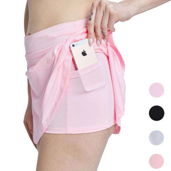 women sport skort with pockets high waist pleasted speed dry shorts skirt for dance yoga golf tennis running badminton gym clothing, White;black
women sport skort with pockets high waist pleasted speed dry shorts skirt for dance yoga golf tennis running badminton gym clothing, White;black