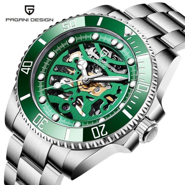 wristwatches pagani design brand men skeleton automatic mechanical wristwatch sapphire stainless steel watch waterproof sports clock, Slivery;brown
wristwatches pagani design brand men skeleton automatic mechanical wristwatch sapphire stainless steel watch waterproof sports clock, Slivery;brown