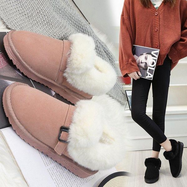 snow boots women's 2021 winter shoes korean version plus velvet warm flat bottom short-sleeved wool cotton, Black
snow boots women's 2021 winter shoes korean version plus velvet warm flat bottom short-sleeved wool cotton, Black