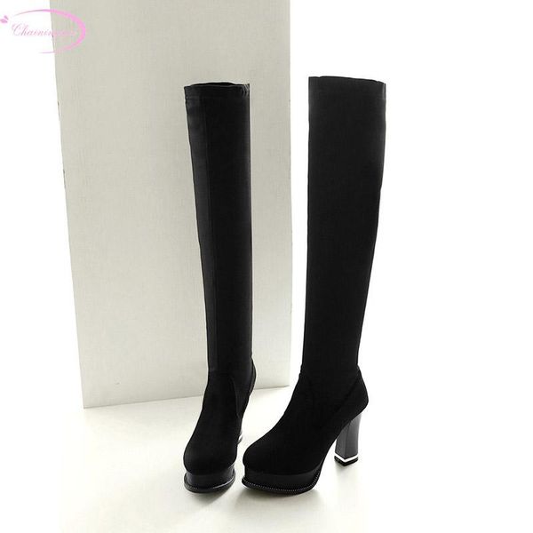 boots chainingyee party style round head autumn over knee high slip-on black waterproof heel thick women's riding
boots chainingyee party style round head autumn over knee high slip-on black waterproof heel thick women's riding