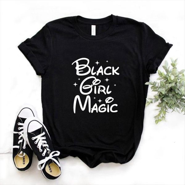 black girl magic print womens t shirts short sleeve o neck loose ladies causal tee clothes, White
black girl magic print womens t shirts short sleeve o neck loose ladies causal tee clothes, White