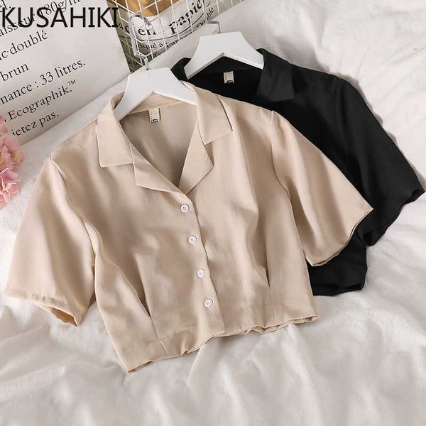 kusahiki short chiffon women blouses spring summer notched collar shirt causal single breaste dshort sleeve blusas 6f395 210602, White
kusahiki short chiffon women blouses spring summer notched collar shirt causal single breaste dshort sleeve blusas 6f395 210602, White