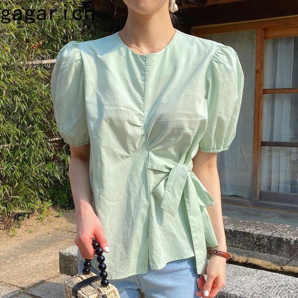 women's blouses & shirts gagarich women shirt 2021 spring autumn korea chic ladies elegant temperament round neck side bow tie design p, White
women's blouses & shirts gagarich women shirt 2021 spring autumn korea chic ladies elegant temperament round neck side bow tie design p, White