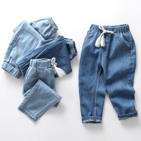 kids jeans solid color girl casual style girls spring autumn toddler clothes, Blue 
kids jeans solid color girl casual style girls spring autumn toddler clothes, Blue