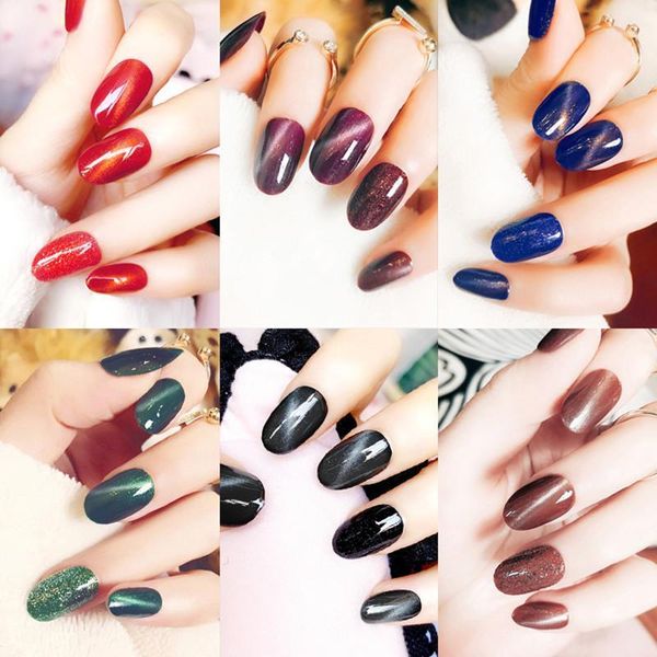 cat's eye 6 colors fake nails full coverage french round long nail tips acrylic false patch faux ongles design1, Red;gold
cat's eye 6 colors fake nails full coverage french round long nail tips acrylic false patch faux ongles design1, Red;gold