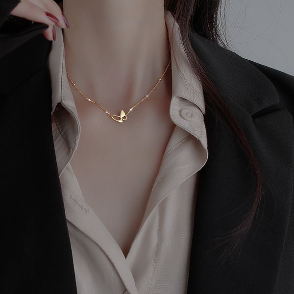 butterfly necklace new female niche design feeling collarbone chain contracted temperament necklace, Silver
butterfly necklace new female niche design feeling collarbone chain contracted temperament necklace, Silver