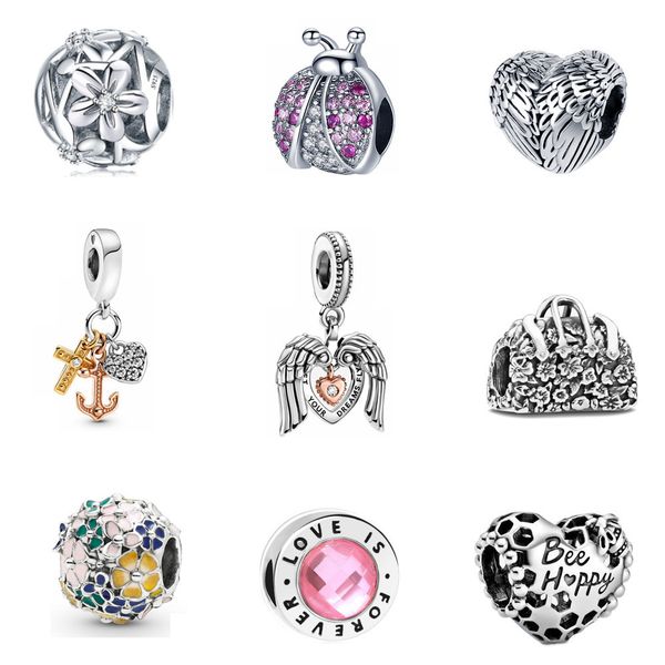 s925 sterling silver wings heart-shaped flower shape beads charms adapting original pandora charms bracelet diy jewelry for women, Bronze;silver
s925 sterling silver wings heart-shaped flower shape beads charms adapting original pandora charms bracelet diy jewelry for women, Bronze;silver