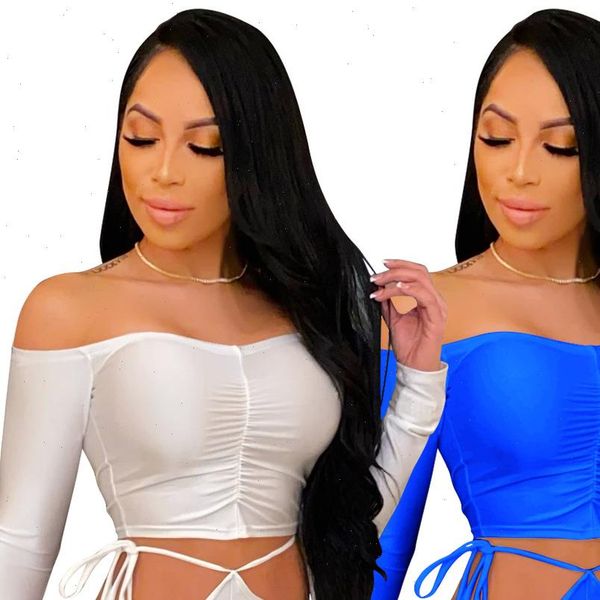 solid two piece set autumn women tracksuits winter fashion outfit bandage off shoulder stacked pants tracksuit, Gray
solid two piece set autumn women tracksuits winter fashion outfit bandage off shoulder stacked pants tracksuit, Gray