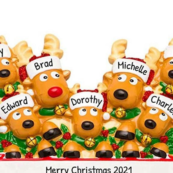 christmas decorations hanging personalised family xmas tree bauble decoration ornament elk deer holiday pendant 
christmas decorations hanging personalised family xmas tree bauble decoration ornament elk deer holiday pendant
