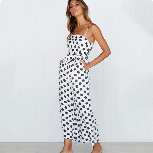 women's jumpsuits & rompers casual polka dot lace up sling jumpsuit elegant overalls strapless belted wide leg office ladies straight l, Black;white
women's jumpsuits & rompers casual polka dot lace up sling jumpsuit elegant overalls strapless belted wide leg office ladies straight l, Black;white