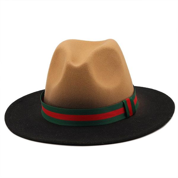 wide brim hats fedora hat gradient color flexible band women winter jazz caps vintage luxury felt warm sombreros de mujer, Blue;gray
wide brim hats fedora hat gradient color flexible band women winter jazz caps vintage luxury felt warm sombreros de mujer, Blue;gray