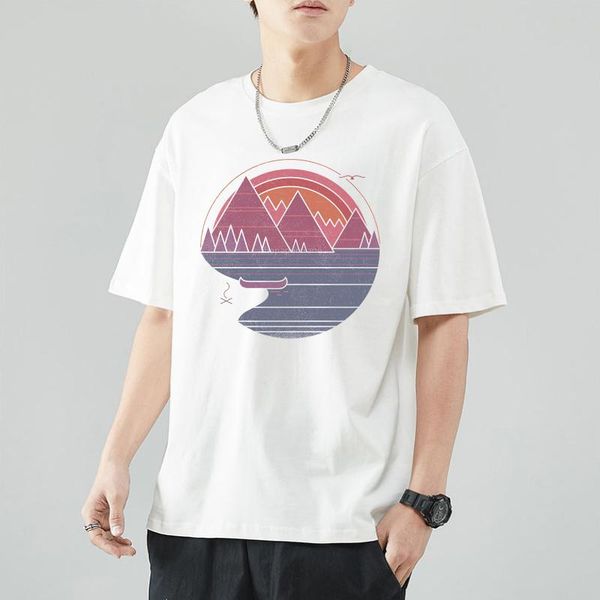 men's t-shirts men's mountains short sleeve t-shirt 90s aesthetic clothing cool essential size, White;black
men's t-shirts men's mountains short sleeve t-shirt 90s aesthetic clothing cool essential size, White;black