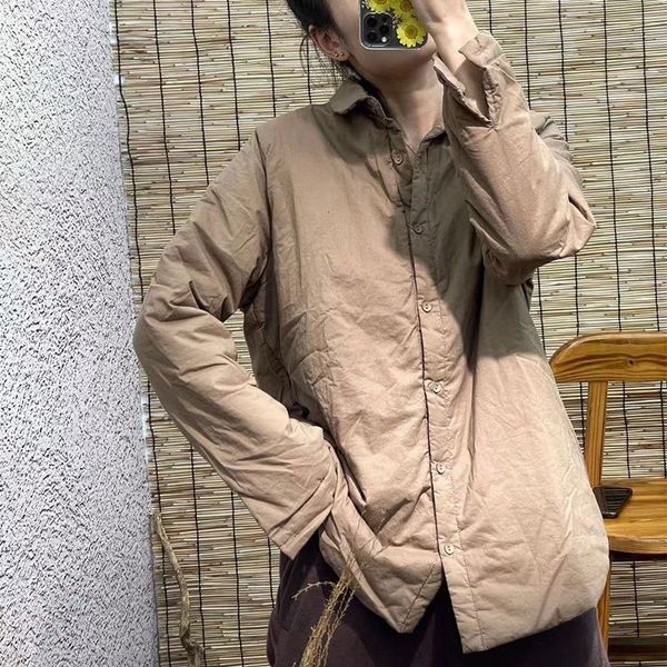 women's jackets spring autumn arts style women long sleeve loose coat shirt single-breasted turn-down collar casual solid cotton v229 i, Black;brown
women's jackets spring autumn arts style women long sleeve loose coat shirt single-breasted turn-down collar casual solid cotton v229 i, Black;brown