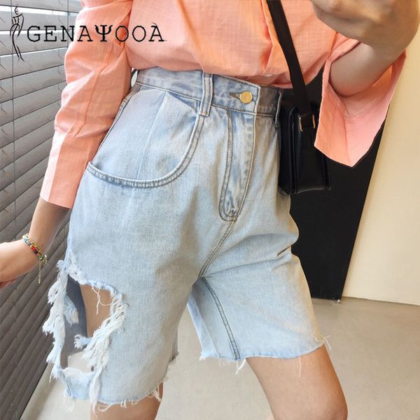genayooa cool streetwear for summer korean fashion hole shorts women jeans denim high waist 210417, White;black
genayooa cool streetwear for summer korean fashion hole shorts women jeans denim high waist 210417, White;black