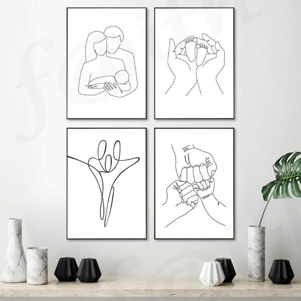 paintings mother and baby line feature poster print family fighting hand gesture wall art canvas painting for living room home decor
paintings mother and baby line feature poster print family fighting hand gesture wall art canvas painting for living room home decor
