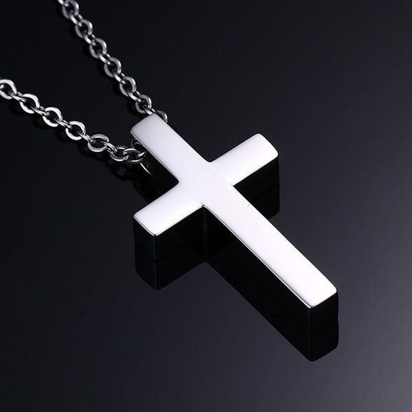 pendant necklaces modyle classic blank cross prayer christ men jewelry stainless steel women chain, Silver
pendant necklaces modyle classic blank cross prayer christ men jewelry stainless steel women chain, Silver