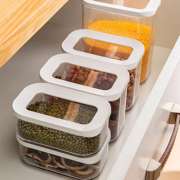storage bottles & jars set of 5 stackable kitchen sealed jar plastic food box multigrain tank dried fruit tea containers
storage bottles & jars set of 5 stackable kitchen sealed jar plastic food box multigrain tank dried fruit tea containers