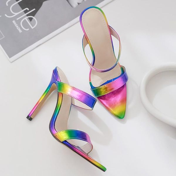 summer fashion pointed toe multicolor stiletto high heels women's slippers sandals casual shallow ladies shoes, Black
summer fashion pointed toe multicolor stiletto high heels women's slippers sandals casual shallow ladies shoes, Black