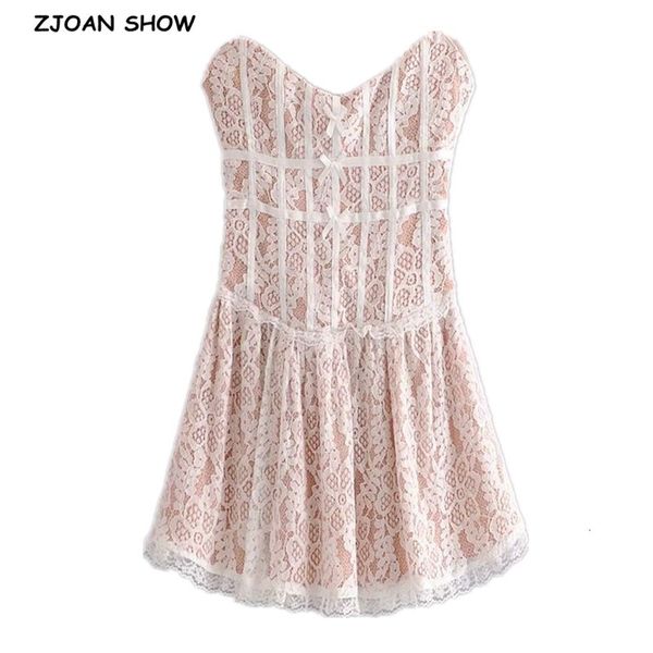 casual dresses strapless women lace dress bow front v neck fit and flare party mini with lining m95n, Black;gray
casual dresses strapless women lace dress bow front v neck fit and flare party mini with lining m95n, Black;gray