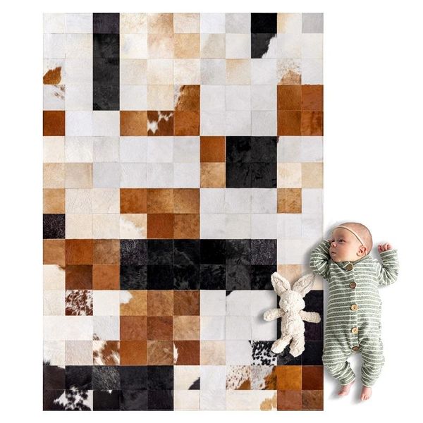 carpets american style luxury cowhide seamed plaid carpet, natural calfskin fur carpet for living room decoration office
carpets american style luxury cowhide seamed plaid carpet, natural calfskin fur carpet for living room decoration office