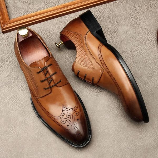 large size eur45 black / brown tan oxfords office shoes mens business genuine leather wedding dress
large size eur45 black / brown tan oxfords office shoes mens business genuine leather wedding dress
