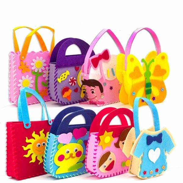 card holders non-woven fabric diy handbag children craft toy mini bag cloth colorful handmade cartoon animal handbags, Brown;gray
card holders non-woven fabric diy handbag children craft toy mini bag cloth colorful handmade cartoon animal handbags, Brown;gray