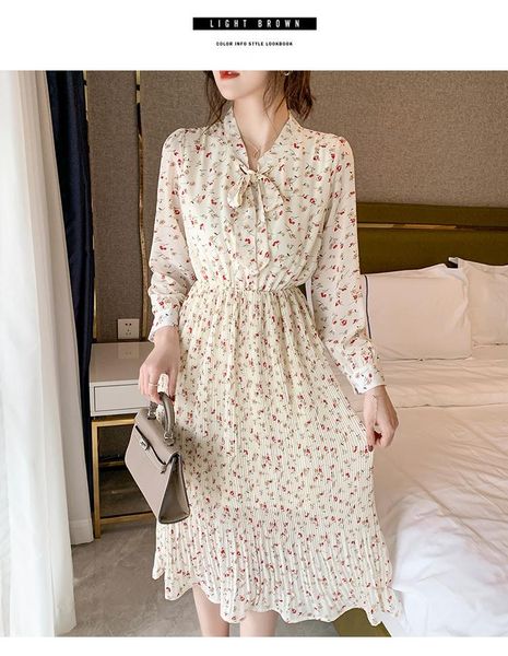 casual dresses hebe&eos autumn chiffon with floral print women office lady bow long sleeve pleated elegant ladies midi dress vestidos, Black;gray
casual dresses hebe&eos autumn chiffon with floral print women office lady bow long sleeve pleated elegant ladies midi dress vestidos, Black;gray