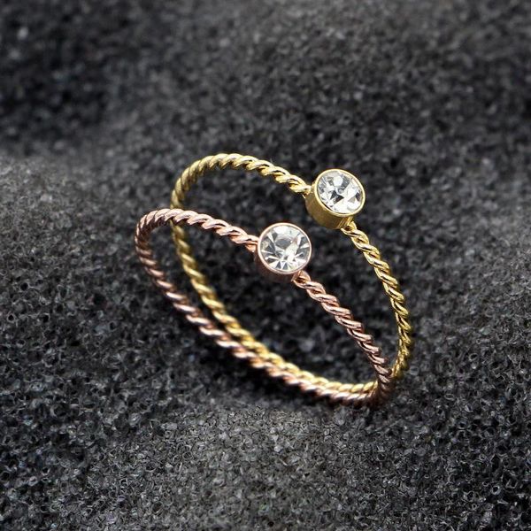 cluster rings yun ruo 2021 arrivals fashion zirconia inlay wedding rose gold color woman gift party titanium steel jewelry not fade, Golden;silver
cluster rings yun ruo 2021 arrivals fashion zirconia inlay wedding rose gold color woman gift party titanium steel jewelry not fade, Golden;silver