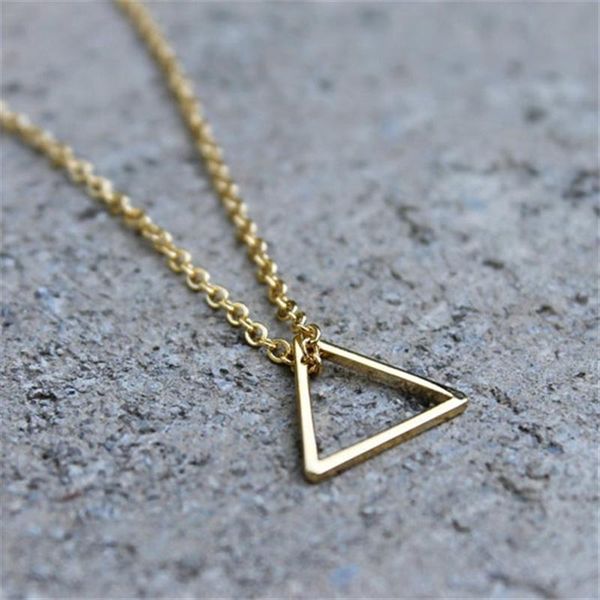 pendant necklaces simple hollow triangle gold silver color stainless steel chain minimalist necklace for women fashion jewelry gift colar
pendant necklaces simple hollow triangle gold silver color stainless steel chain minimalist necklace for women fashion jewelry gift colar