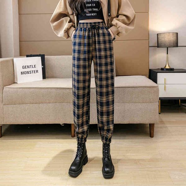 women's pants & capris fall winter high waisted plaid women korean style baggies drawstring harem pant female casual bottoms sweatpants, Black;white
women's pants & capris fall winter high waisted plaid women korean style baggies drawstring harem pant female casual bottoms sweatpants, Black;white