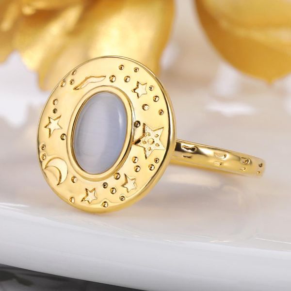 wedding rings simple star moon opal crystal ring man's gifts solitaire zircon shine cz stone band accessories elegant female jewelry, Slivery;golden
wedding rings simple star moon opal crystal ring man's gifts solitaire zircon shine cz stone band accessories elegant female jewelry, Slivery;golden