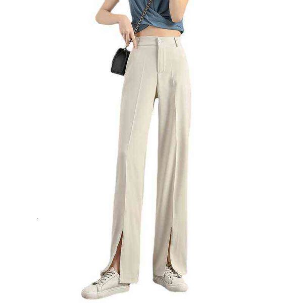 autumn 2021 front split suit pants women's high waist small wide leg floor dragging casual, Black;white
autumn 2021 front split suit pants women's high waist small wide leg floor dragging casual, Black;white