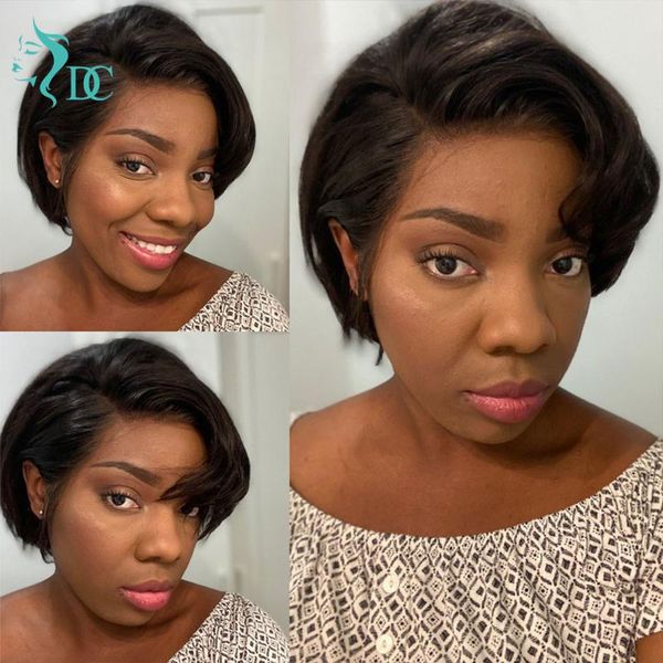 short pixie cut wig 13x1 lace front human hair brazilian transparent remy 150% side part straight bob l wigs, Black;brown
short pixie cut wig 13x1 lace front human hair brazilian transparent remy 150% side part straight bob l wigs, Black;brown