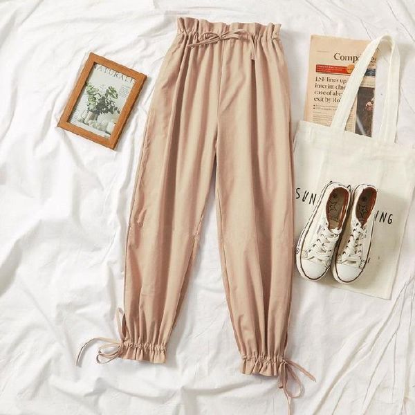 women's pants & capris 2021 autumn elastic high waist for women large size trousers cool casual femme harem with belt, Black;white
women's pants & capris 2021 autumn elastic high waist for women large size trousers cool casual femme harem with belt, Black;white