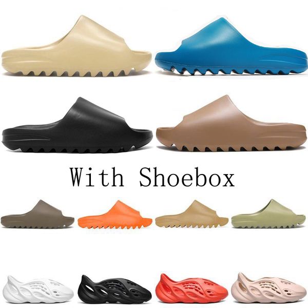 2021 kany west slides foam slippers runner earth brown desert sand triple black bone white resin sandal mens slipper with shoebox
2021 kany west slides foam slippers runner earth brown desert sand triple black bone white resin sandal mens slipper with shoebox