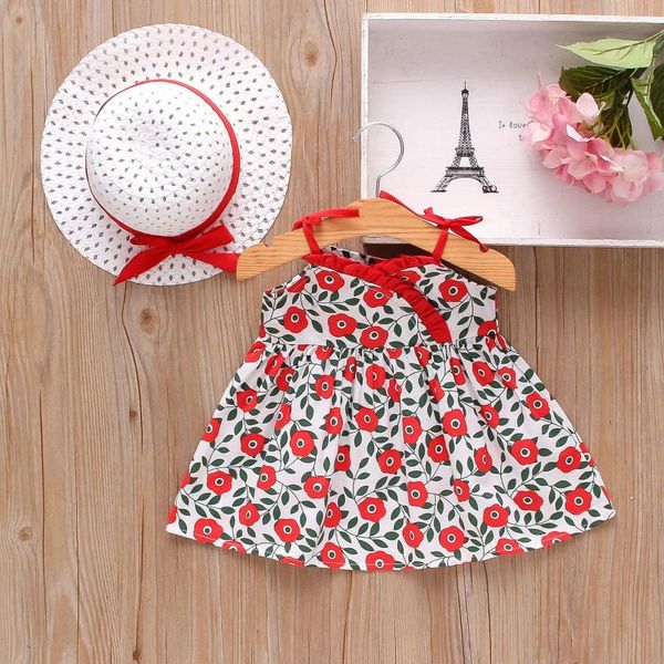 girl's dresses 2pcs/set girls dress +hat children's 2021 summer for baby sleeveless floral printed princess sundress, Red;yellow
girl's dresses 2pcs/set girls dress +hat children's 2021 summer for baby sleeveless floral printed princess sundress, Red;yellow