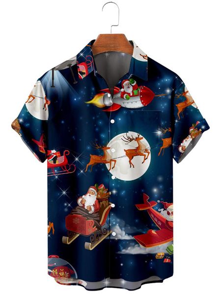 men's casual shirts 2021 short sleeve lapel shirt large size santa claus 3d printed with pockets, White;black
men's casual shirts 2021 short sleeve lapel shirt large size santa claus 3d printed with pockets, White;black