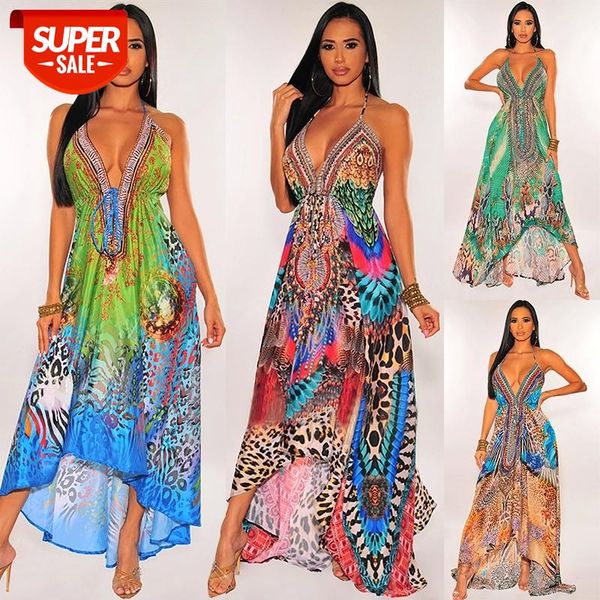 beach boho style halter long dress casual sleeveless printed deep v-neck high waist loose wild backless vacation #kk48, White;black
beach boho style halter long dress casual sleeveless printed deep v-neck high waist loose wild backless vacation #kk48, White;black