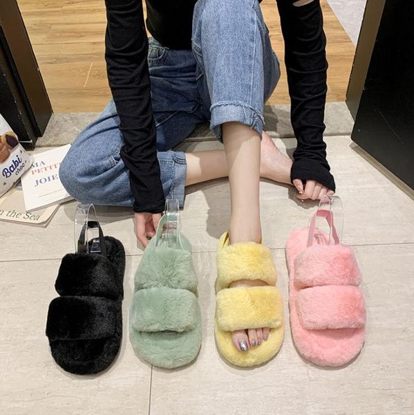women's fashionable fur slippers candy color cool outdoor spring and autumn fall all lovely fluffy chic fluffyshoes, Black
women's fashionable fur slippers candy color cool outdoor spring and autumn fall all lovely fluffy chic fluffyshoes, Black