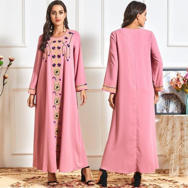 dubai fashion women pink long dress abaya arab embroidered muslim loose plus size robe turkish evening dresses jilbab maxi ethnic clothing, Red
dubai fashion women pink long dress abaya arab embroidered muslim loose plus size robe turkish evening dresses jilbab maxi ethnic clothing, Red