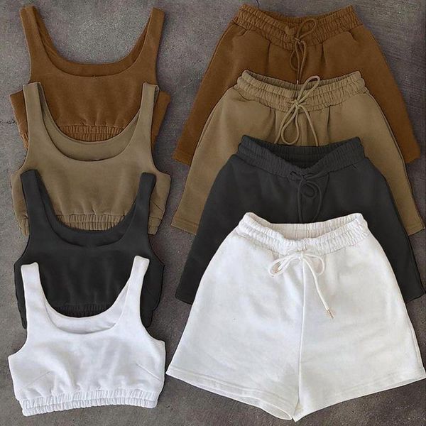 casual shorts set women fitness high waist fashion biker two piece summer mini bottoms cycling suit streetwear women's tracksuits, Gray
casual shorts set women fitness high waist fashion biker two piece summer mini bottoms cycling suit streetwear women's tracksuits, Gray
