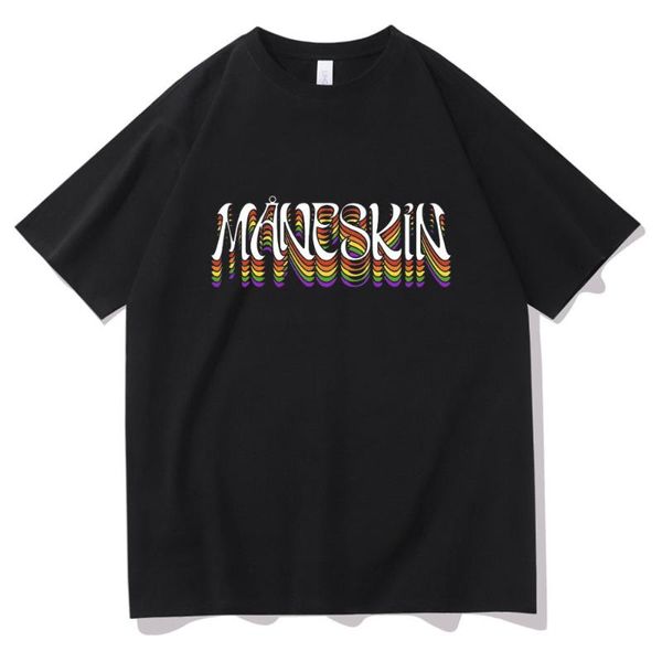 men's t-shirts italian band letter maneskin logo colorful pattern tshirt fashion tee summer harajuku men women t shirt street clothes, White;black
men's t-shirts italian band letter maneskin logo colorful pattern tshirt fashion tee summer harajuku men women t shirt street clothes, White;black